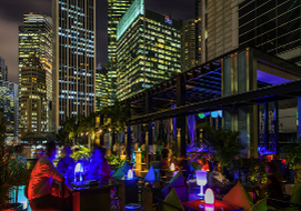HI SO Rooftop Pool Bar. Hotel party venue, corporate event venue, venues for small parties. Rooftop bars Singapore