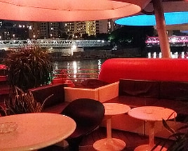 Bar Rose counts as a premium bar venue along River Valley. The venue sits up to 100 pax and offers commanding views of the Singapore River.